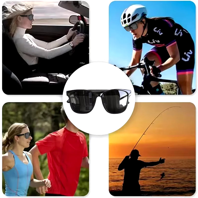 Choice C8 Bluetooth 5.4 Glasses Earphones with Low Latency HD Call Mic Out Door Sports Driving Multi-Function Sunglasses